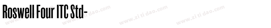 Roswell Four ITC Std字体转换